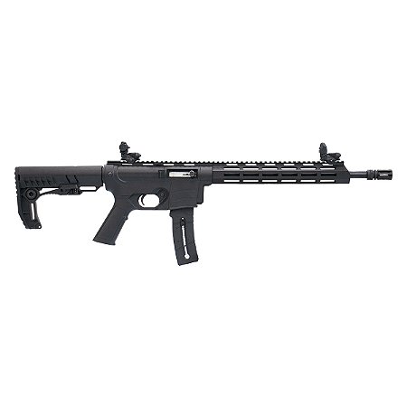 Rifle CBC Delta .22LR - Cano 14.5" Oxidado - Coronha Preta