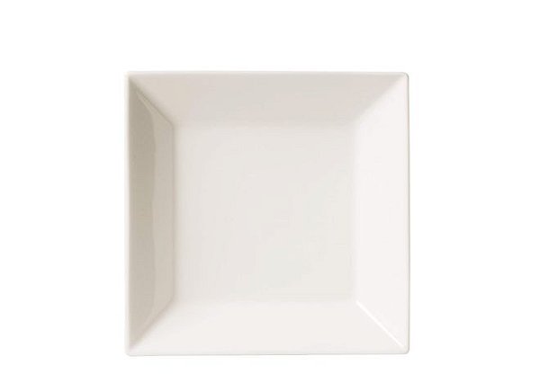 Prato Fundo Quartier White Quadrado 21x21 cm - 12 Peças