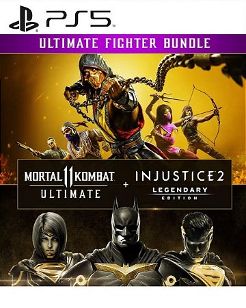 Pacote Mortal Kombat 11 Ultimate + Injustice 2 Ed. Lendária para PS5
