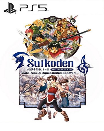 Suikoden 1 e 2 HD Remaster Gate Rune and Dunan Unification Wars para PS5