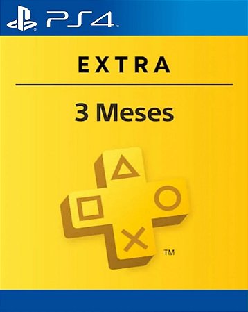 PlayStation Plus Extra 3 meses PS4 - Mídia Digital ( Leia a Descrição )