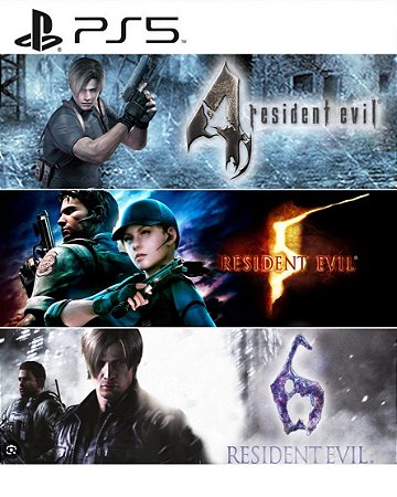 Resident Evil Pacote Triplo PS5 Mídia Digital