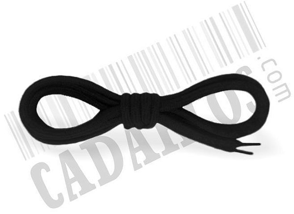 Cadarço de Boot Preto Roliço Pol 120cm (Par)