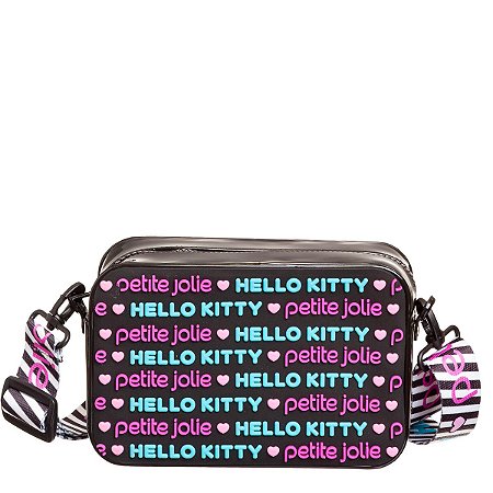 Pop Bolsa Preta Hello Kitty + Petite Jolie PJ10686HK