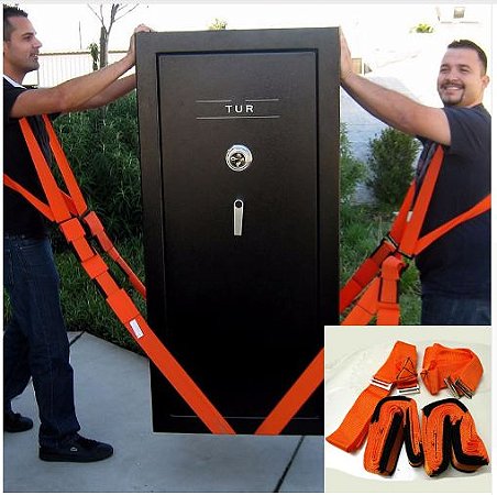 Cintas de Elevação para transporte de cargas - Par de cintas para transporte de móveis e diversos.