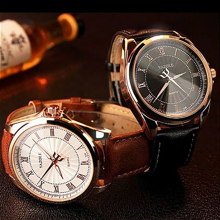 Relógio Yazole Luxo romano