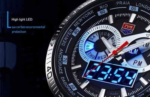 Relógio de luxo TVG Led seals elite Original