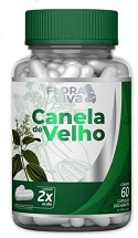 01 POTE de CANELA de VELHO com 60 cápsula da Flora Viva -