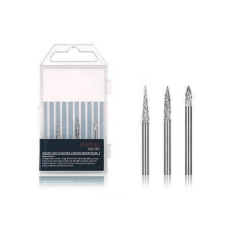 Conjunto de fresas de tungstênio Dspiae GH-001