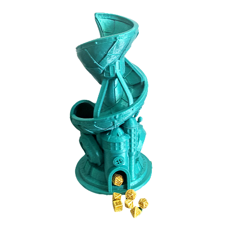 Torre de Dados Randômica G RPG - Verde Glitter