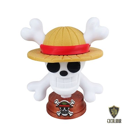 Expositor - Suporte de Fone de Ouvido Gamer Headphone Headset - Jolly Roger- One Piece