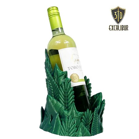 Porta Vinho- Folhas