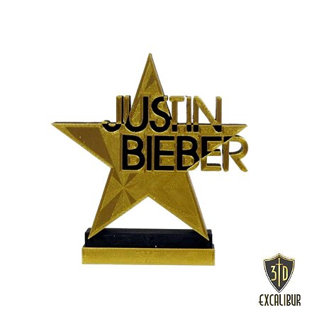 Placa de Mesa- Justin Bieber