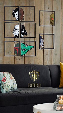 Placa/Quadro Decorativo - Star Wars