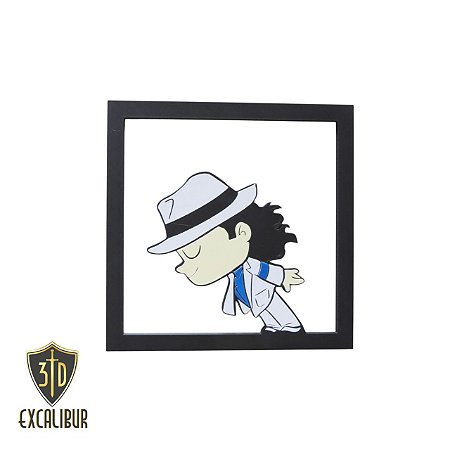 Placa/Quadro Decorativo - MJ Moonwalker