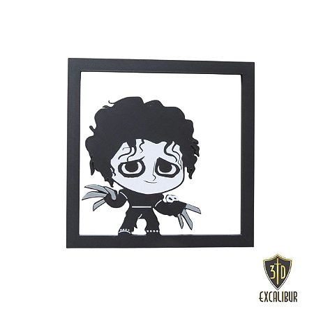 Placa/Quadro Decorativo - Edward Mãos de Tesoura