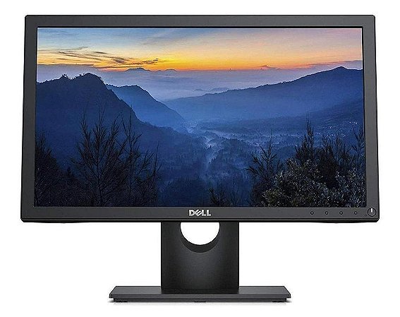 Monitor Dell E Series E1916HF led 18.5&quot; preto 100V/240V