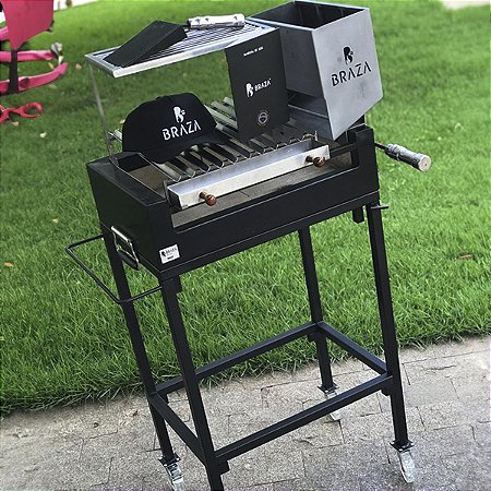 Parrilla Brazinha Aço carbono preto