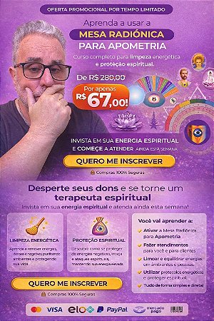 1.2. Curso Online de Mesa Radiônica Apométrica Online | Certificado ABRATH