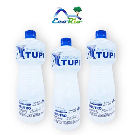 Kit c/ 3 Álcool Bactericida Multiuso Hospitalar Tupi 1L