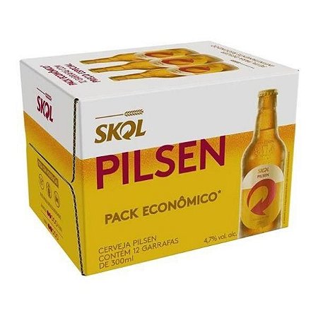 SKOL ONE WAY 300ML COM VASILHAME CX12