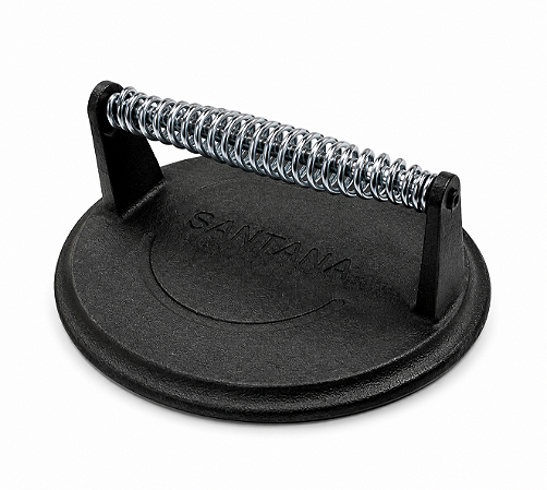 Prensador De Bife Smash Burguer Cabo Espiral
