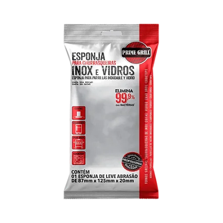 Esponja Limpa Inox E Vidros Prime Grill