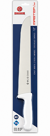 Faca Para Carnes Masterline Mundial 12" Em Aço Inox E Cabo Em Polipropileno