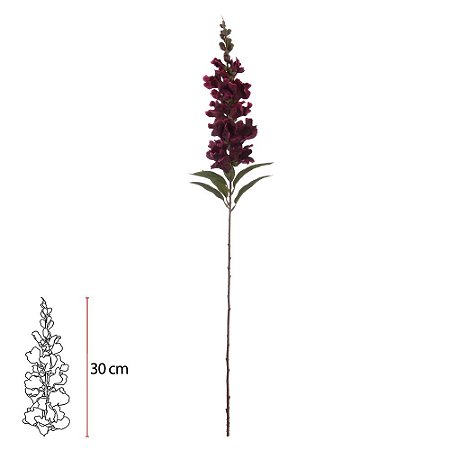 H.DENTE DE LEAO C/PRINT MICROP. X19 (BURGANDY OUTONO) 93cm (FLORARTE)