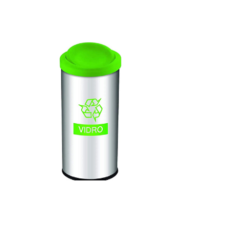 Lixeira Seletiva Tampa Basculante 40,5l Brinox