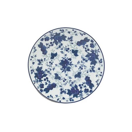 Prato Sobremesa 19cm Porcelana Real by Schmidt - Dec. Folhagem 2354