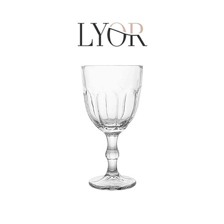 Conjunto 6 Taças Para Água 300ml  Vidro Transparente Lyor