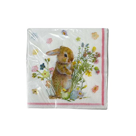 Guardanapo Papel Pascoa La Patisserie Folha Dupla C/20 Colorido 33X33cm Florarte