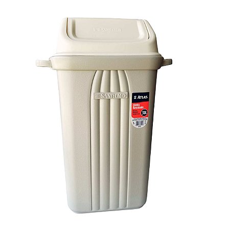 Lixeira Basculante Plástico 30 Litros AT2730 Atlas