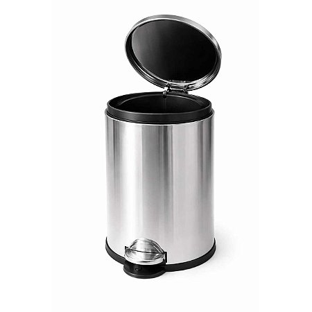 Lixeira Com Pedal E Balde Decorline 3040/204 20L Inox Brinox