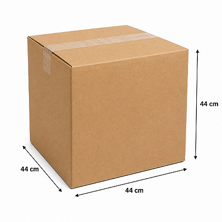 Caixa De Papelão Para Mudança Resistente 44X44X44cm