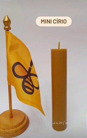 Vela Artesanal Minicírio 100% Cera De Abelha Natural