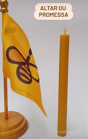 Vela Altar Ou Promessa De 100% Cera De Abelha tradição católica,  profecia, candelária