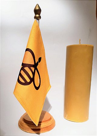 Vela De Altar (7 Cm X 30 Cm) 100% Cera De Abelha pura