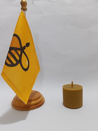 Vela Aromática Redonda Oração 100% Cera De Abelha