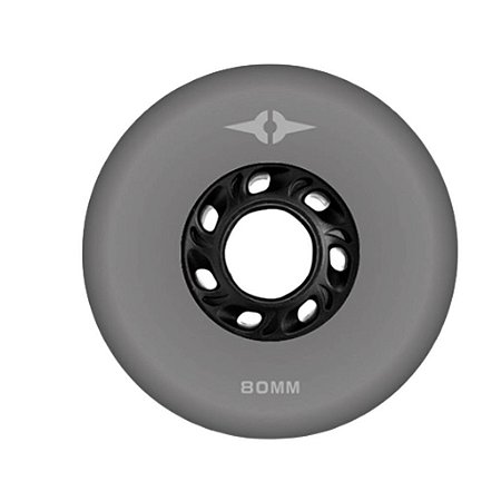 Rodas Para Patins Inline Alcedo One - 80mm Cinza / 4 rodas