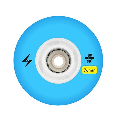 Roda de Led Micro New Flash - Azul (4 rodas) - 76mm