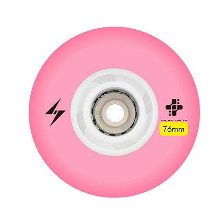 Roda de Led Micro New Flash - Pink (4 rodas) - 76mm