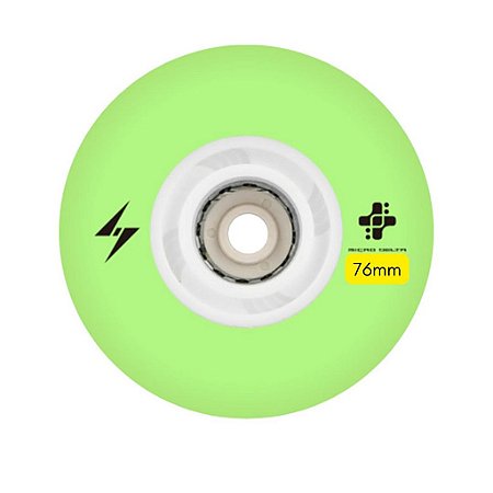 Roda de Led Micro New Flash - Verde (4 rodas) - 76mm