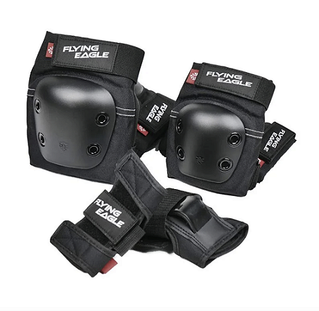 Kit de Proteção Flying Eagle Valiant Protectors - Preto