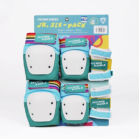 Kit de Proteção Flying Eagle Valiant Protectors Jr - Azul