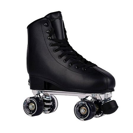 Patins Micro Skate Umbra Quad Ajustável - Preto Rodas Led