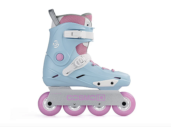 Patins Cosmo TG Blue/Pink - Base Rocker Abec-9