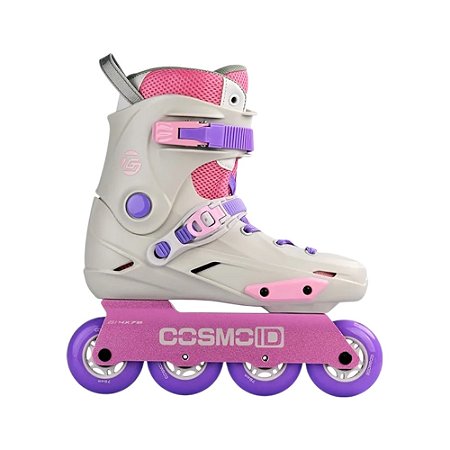 Patins Cosmo TG White/Purple - Base Rocker Abec-9