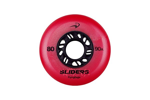 Rodas Flying Eagle FE Slider - 80mm 90a / Vermelho (4 rodas)
